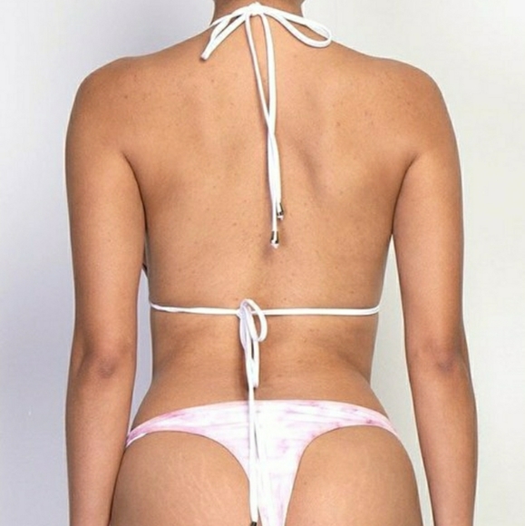 Three Piece Tie Dye Ruffled Pants & Bikini Set - Picture 7 of 7